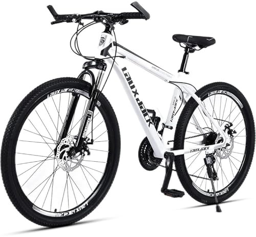 Sinaopus Mountainbike Fahrrad 26, 27.5 Zoll Mountainbike, MTB mit Scheibenbremse, 21 Gang Schaltung, Geeignet für Damen und Herren (Weiß, 27.5 Zoll)