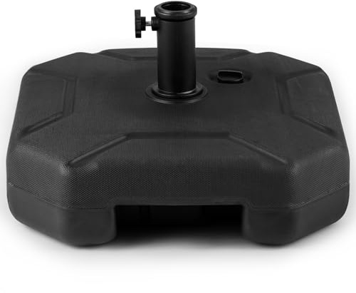 COSTWAY Sonnenschirmständer 17,5 Liter / 30 kg befüllbar mit Wasser oder Sand, Schirmständer für Schirmstangen von 38/48 mm, Marktschirmständer, Sonnenschirm Ständer für Garten, Balkon