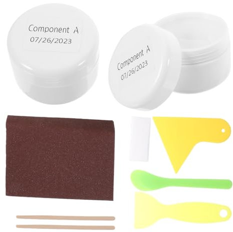 iplusmile Kit Riparazione Ceramica Multifunzione Per Vasca Lavello e Piastrelle Stucco Riparatore Odorless Con Alta Adesione e Finitura Lucida Per Bagno e Cucina