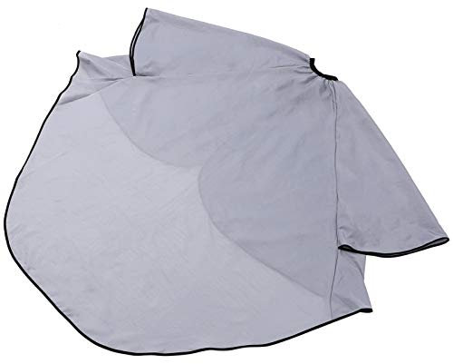 CLISPEED Grembiule Da Barbiere Camice Da Salone Per Taglio e Tintura Mantello Leggero e Scivoloso Chiusura Al Collo Per Parrucchieri e Trucco