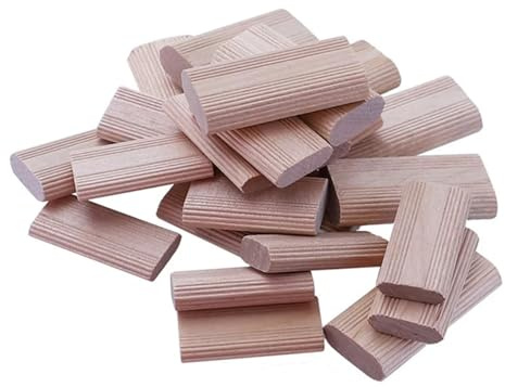 LSNNMU Clavijas De Madera 50 Conectores de Clavijas de Madera, Tacos de Madera de Haya, Conectores for empalmar Muebles de carpintería
