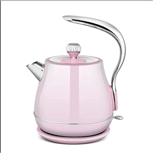 Bollitore di tè elettrico 304 bolli elettrici in acciaio inossidabile 1,5 l caldaie per acqua da viaggio vintage portatili caffettiera per il bollitore riscaldante per tè al tè verde caffè (colore: