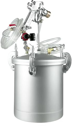 Pistolet pulvérisateur de peinture sous pression 10 litres, réservoir, système pulvérisation à 2 tuyaux pour le bricolage