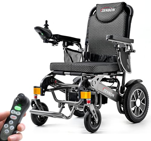 Rollstuhl Elektrisch Faltbar: 700W Elektrorollstuhl bis 150KG - 35KM Elektrischer Rollstuhl mit Automatische Klappfunktion und Fernbedienung