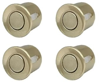 Parkeringshjälpsystem 4ST 22mm Bilparkeringssensorer Backup Radar Svart Röd Blå Guld Grå Silver Champagne Guld Vit Färg Parkeringsradarsond(Champagne Gold)