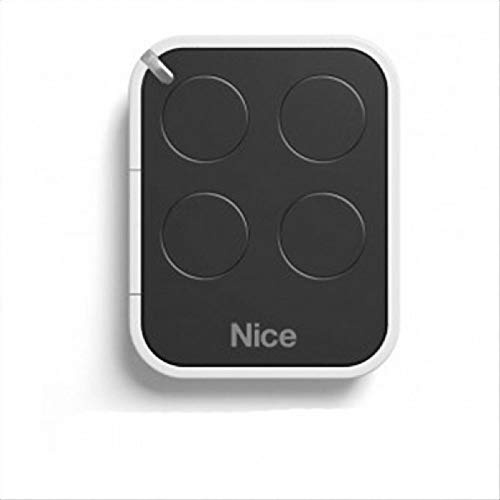 Télécommande Nice ON4E 4-canaux, télécommande radio 433,92 Mhz Compatible avec les émetteurs FLOR-S, ONE, FLORE, INTI.