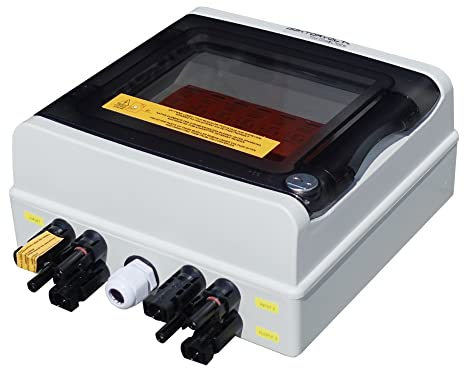 Solar Anschlusskasten Photovoltaik 1000V DC 2-strings Überspannungsschutz Typ 258 Doktorvolt 9474, aus Polykarbonat