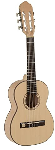 GEWA chitarra da concerto, chitarra classica Pro Natura Silver - misura 1/4 (ca. 4-7 anni) - tavola armonica in abete massello - fondo/fasce in acero - colore naturale - satinata