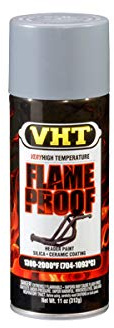 Bomboletta Spray Spruzzo Pittura Vernice Lacca Argento Silver VHT Flame Proof Resistente Alte Temperature 700° 400ml per Motore Carter Cilindri Scarichi Marmitte