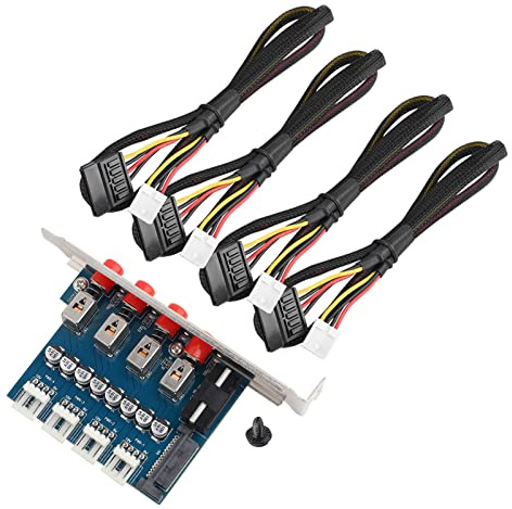 KIMISS Festplatten-Netzschalter Sata-Schalter Kunststoff-Metall-HDD-Netzschalter Festplatten-Wahlschalter Sata-Laufwerk-Umschalter für Desktop-PC Cfür OMPuter