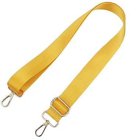 Breite 3,8 cm Einfarbig Schultergurt, Taschengurt, Umhängegurt, Schulterriemen, Tragegurt, Taschenriemen, Taschenhenkel, Tasche Schultergurt Ersatz Gurt Taschenschultergurt für Handtaschen DIY (Gelb)