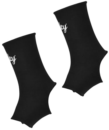 kowaku Muay Thai Knöchelstützbandagen, Muay Thai Knöchelbandagen, Knöchelbandagen, Muay Thai Fußbandagen für Sparring Sanda Karate Taekwondo, schwarz M
