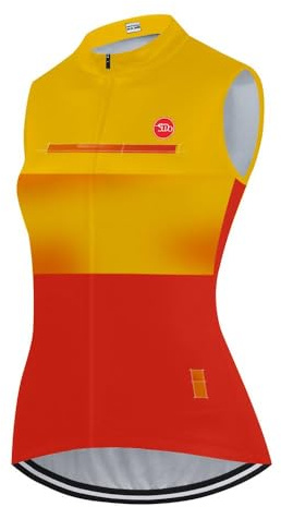 Women's Cycling Jersey Sleeveless Cycling Vest Bike Shirts Bicycle Clothing Biking Tank Tops with Pockets