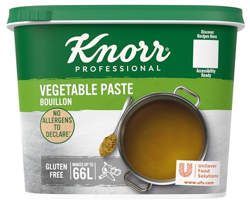 Knorr Professional Vegetable Paste Bouillon, Savoury Vegetable Base for Soups, Stocks and Broths, 1 kg