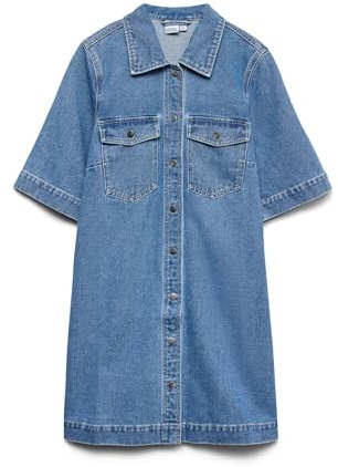 VERO MODA Female Jeanskleid VMFENJA Kurzes Kleid