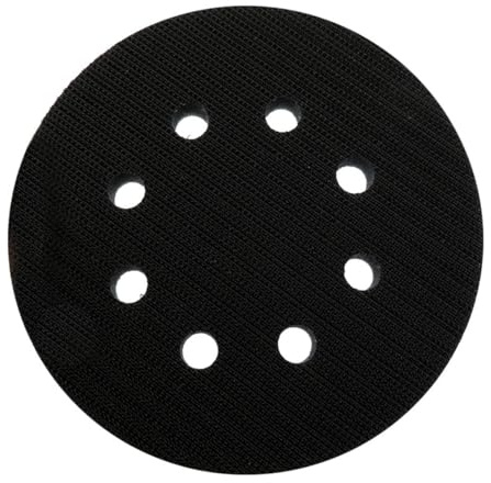 Tiardey Tampone per levigatrice, tampone in Spugna da 5 Pollici, 8 Fori, interfaccia per levigatura Curva, 1 Pezzo