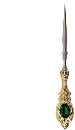 Punteruolo vintage per ricamo – Utensile per uncinetto in acciaio inox per fai da te, punteruolo con design ergonomico e manico | Punteruolo con manico europeo per progetti di ricamo, strumento da