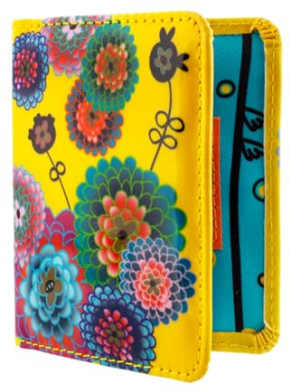 Pylones - Travel Card Holder - Dahlia, Yellow, 10 x 8 cm, Classic