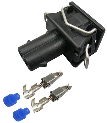 Reparatursatz Steckverbinder 2-polig JPT Stecker kompatibel zu VW 037906240 und kompatibel zu Bosch EV1 Einspritzventil