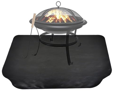 Édition de poêle - poêle à Bois, Incendie - Tapis détaillé | Le Tapis de la Zone du Troupeau, sans Glissement, protège Les sols des étincelles, des braises, du Tapis Ignifuge