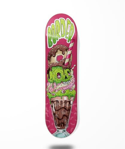 Border Skateboard Skateboard Deck - Ice Cream Pink 8.0