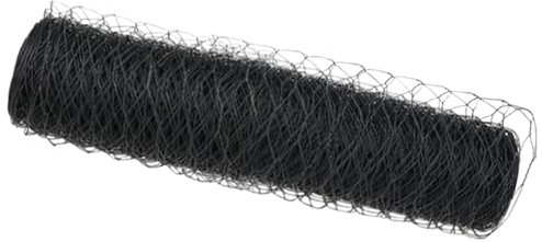 vidaXL Hexagon Garden Fence - Steel/PVC Coated, Grey, 0.4x100m - Durable, Stylish Outdoor Barrier & Plant Support