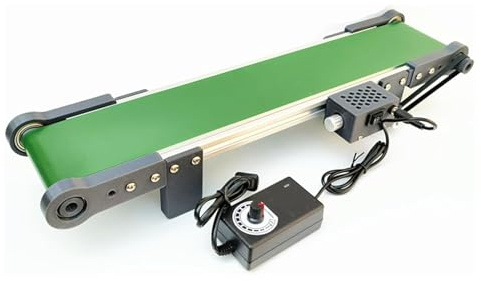 MObyat Nastro Trasportatore da Tavolo, Corsia di Carico Trasportatore Piccolo 10 * 50 Cm avanti E Indietro, velocità di Rotazione 116 Giri/min/velocità Massima: 7,6 Cm/s, Fabbrica Imballaggio