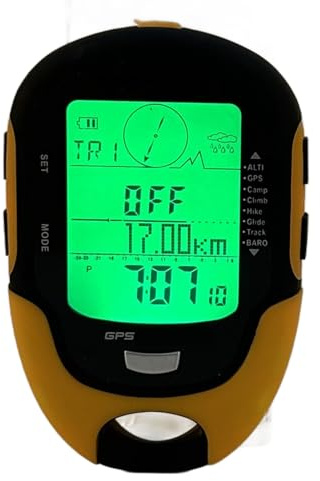 Drfeify FR510 ABS IPX4 WASGERFORTE GRADE -Höhenmesser für Outdoor -Aktivitäten GPS Electronic Höhenmesser Kompass für Outdoor Enthusiasten ABS Als Bilder 1x
