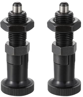 2 Pcs Spring Knob Plunger, M5 Retractable Spring Self-Locking Knob Plunger Spring Indexing Plunger for Positioning Connecting