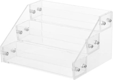 Soporte Multicapa Transparente para Acrílico Esmaltes de Uñas | Expositor de Manicura, para Tocador y Mesa de Dormitorio, Diseño Claro y Estable