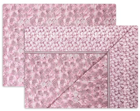 Vionara Home Completo Lenzuola in Flanella di Puro Cotone, Anti-pilling, Set Letto Invernale in Morbido Caldo Cotone, Made in Italy (F135 - Rosa, Matrimoniale)