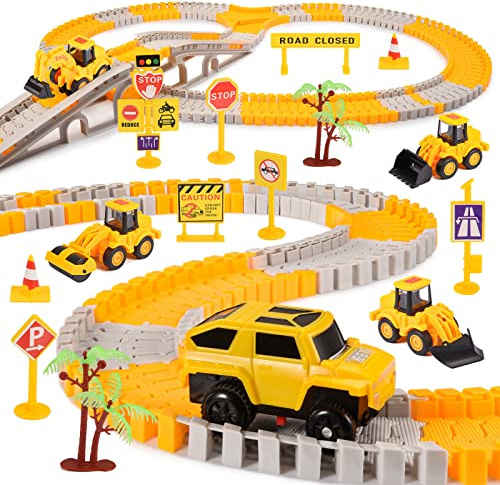 Toyokid juguetes para niños a partir de 2 3 4 5 6 años, regalo de pista de carreras para niños 2-6 años, pista de carreras para niños juguete a partir de 2-6 años, regalo de cumpleaños para niños 2 3