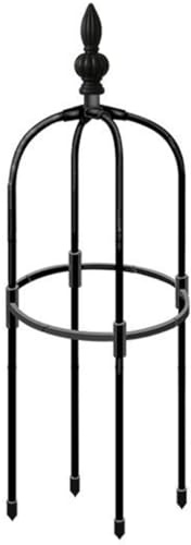 Xoeryoy Garten-Obelisk-Spalier, 91 cm hoch, rund, rostfrei, Garten-Spalier, DIY-Pflanzenklettern, einfach zu montierende Pflanze für Töpfe, Kletterpflanzen im Innenbereich