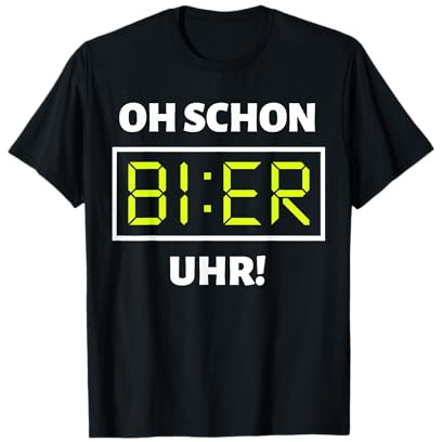 Bier Uhr Lustiges Mallorca Party Alkohol Bier Saufen Suff T-Shirt