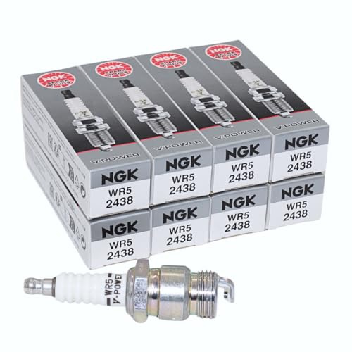 NGK 2438 OE Series V-Power Nickel Spark Plugs (WR5) Compatible With Select Pre-1980 Ford, Mercury - 8 Pack