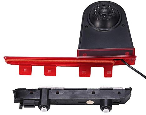 Auto Dritte Dachoberseitenbremse-Lampenkamera Bremslicht-hintere Ansicht-Unterstützungskamera, ersatz für T5 Multivan T6 Caravelle Heckklappe Hochdach Bremsleuchte 3.Bremslicht Stoplampe Transporter