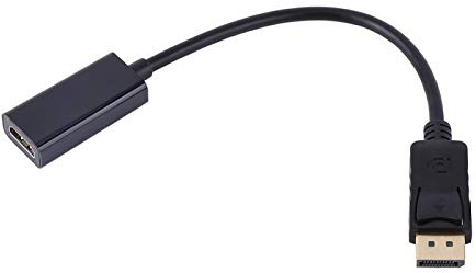 Kuuleyn DP Macho a HDMI Hembra, Cable Adaptador DP a HDMI, Cable DP Macho a HDMI Hembra, Adaptador convertidor de Cable DP Displayport Macho a HDMI Hembra para PC HP/DELL