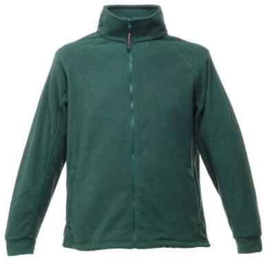Embroidered Rainbow Logo Fleece Jacket. `Complies with NHS identity guidelines (Bottle Green, XS)