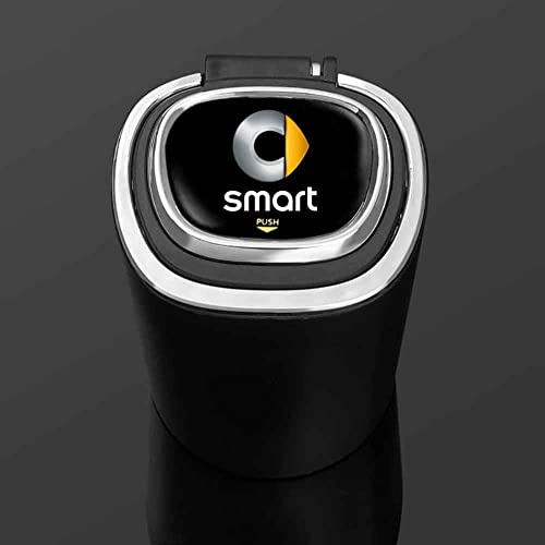 Posacenere per Auto di Fascia Alta per Smart Fortwo Forfour 453 451 450 con Luce Led, con Uscita Aria Logo Auto Accessori