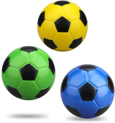 LNCOJOLM 12CM Foam Mini Soccer Balls for Kid Toddler, Soft Squishy Football PU Ball Toy for Goal Set, Indoor Outdoor Sport Gift Christmas Stuffer for Girls Boy