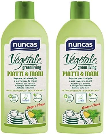 nuncas Vegetale Piatti & Mani - 500ml (Confezione da 2)