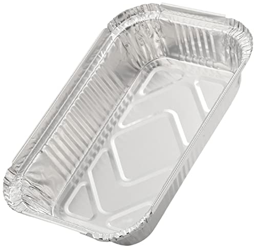 iFutniew Aluminiumfolie, Grill-Tropfpfannen, Einweg-Folienschalen, Grill-Fettpfannen, kompatible Aluminiumpfannen, Kastenformen, 400 ml (125 Stück)