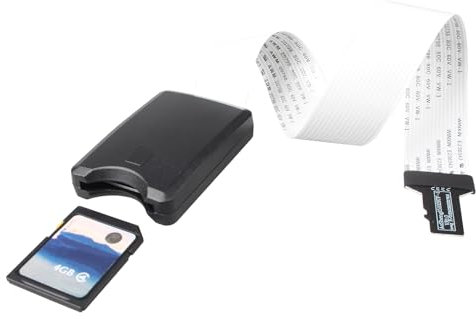 Jopto Micro SD auf SD Karten-Verlängerungskabel TF-Speicherkarten-Adapter Flexibles Kabel Extender Konverter für SD RS-MMC SDHC MMC Auto GPS Mini 3D Drucker Raspberry Pi DVD DVR LED-Bildschirm, 25cm