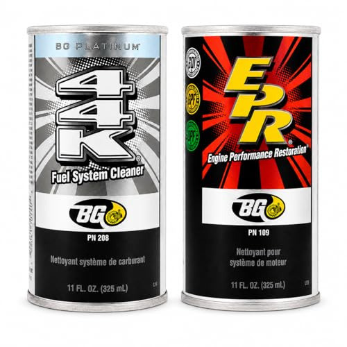 Motor God BG Platinum 44K Fuel System Cleaner & BG 109 EPR Engine Performance Restore– 11 Fl Oz Key Chain