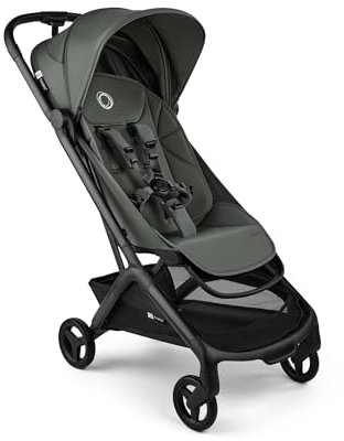 Bugaboo Butterfly 2 Reisebuggy, leicht und kompakt, Handgepäckgröße, faltbarer Reise-Kinderwagen mit Liegefunktion, einhändig faltbar, großer Untergestellkorb, ab 6 Monaten bis 4 Jahre, Forest Green