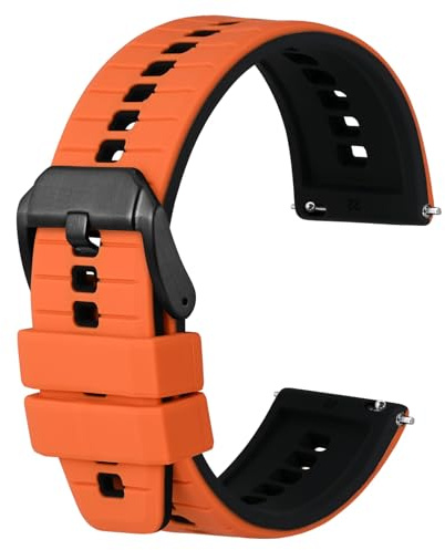 Anbeer Silicone Watch Bands,18mm 20mm 22mm Quick Release Rubber Watch Strap for Men Women,Multipe Colors for Choose