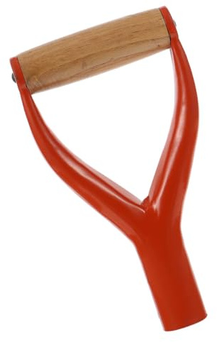iplusmile Poignée de Pelle de Rechange de Y en Bois et Plastique Solide Compatible Pelle et Bêche Préhension Ergonomique Outil Jardinage Polyvalent Usage Extérieur