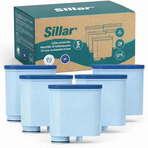 Sillar Cartuccia Filtro Acqua compatibile con Philips AquaClean CA6903/10 & CA6903/22 – per Macchina da Caffè, LatteGo & Saeco – Anticalcare & Gusto Migliore – Set da 5
