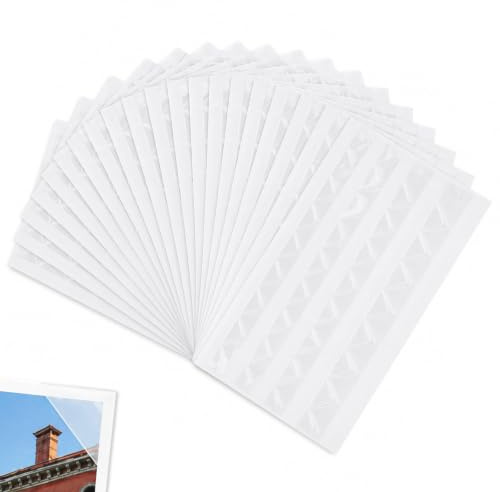 1020 Self-Adhesive Photo Corners with Clear Finish Safe Mounting Stickers | For Safe Mounting And Crafting,Ideal For Albums,Journals,And Memory Books,Lightweight With Acid-Free Adhesive.