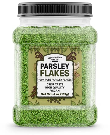 Unpretentious Parsley Flakes, (4 oz), Culinary Staple, Non-GMO, Bulk Size